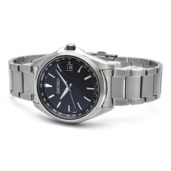 セイコーセレクション SEIKOSELECTION ワールドタイム ソーラー電波 チタン SBTM291 メンズ