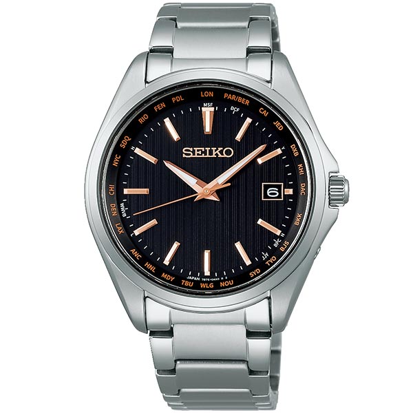セイコーセレクション SEIKOSELECTION ワールドタイム ソーラー電波 チタン SBTM293 メンズ