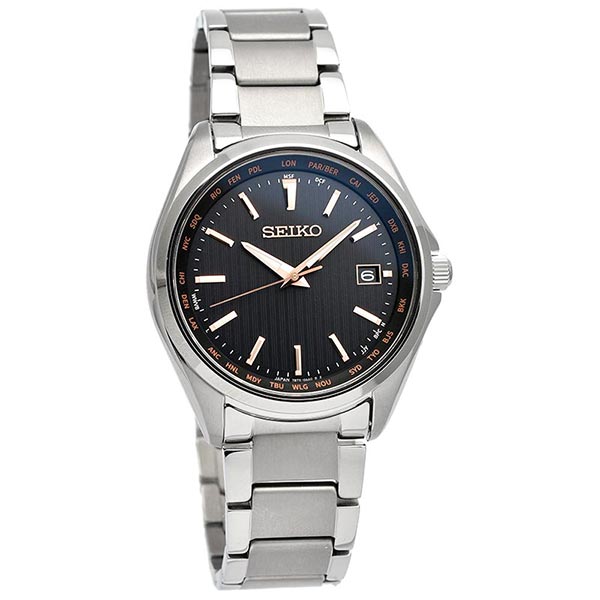 セイコーセレクション SEIKOSELECTION ワールドタイム ソーラー電波 チタン SBTM293 メンズ