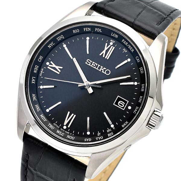 セイコーセレクション SEIKOSELECTION ワールドタイム ソーラー電波 チタン SBTM297 メンズ
