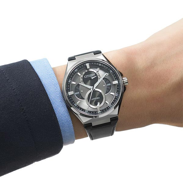 シチズン アテッサ ATTESA ACT Line トリプルカレンダー ムーンフェイズ BU0060-09H メンズ