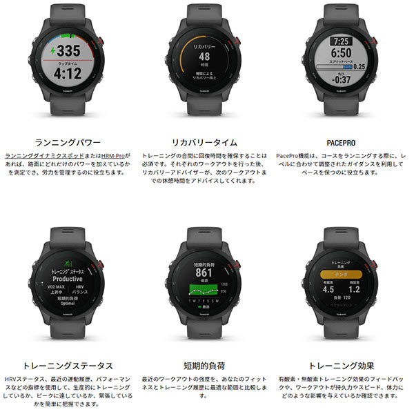ガーミン GARMIN Forerunner 255 Slate Grey 010-02641-42 ユニセックス