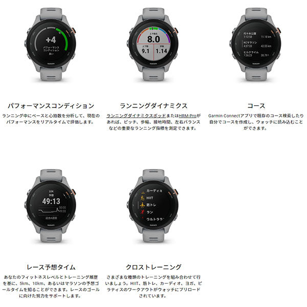ガーミン GARMIN Forerunner 255S PowderGrey 010-02641-62 ユニセックス