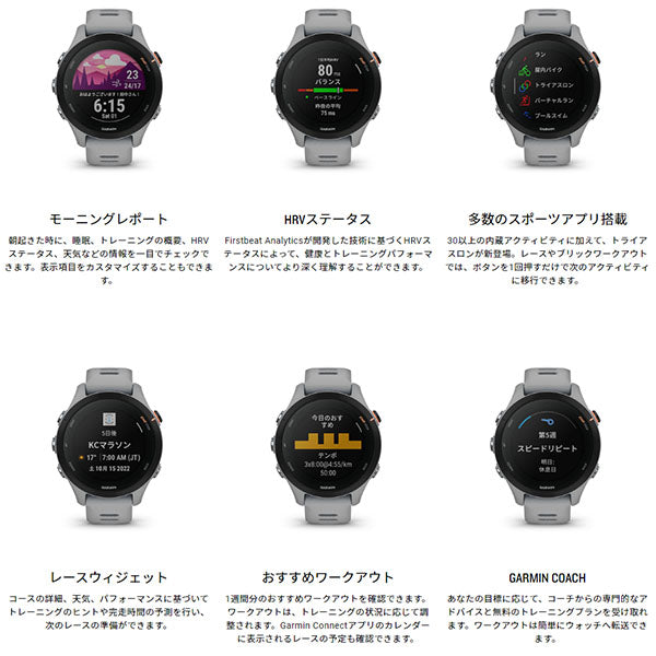 ガーミン GARMIN Forerunner 255S PowderGrey 010-02641-62 ユニセックス