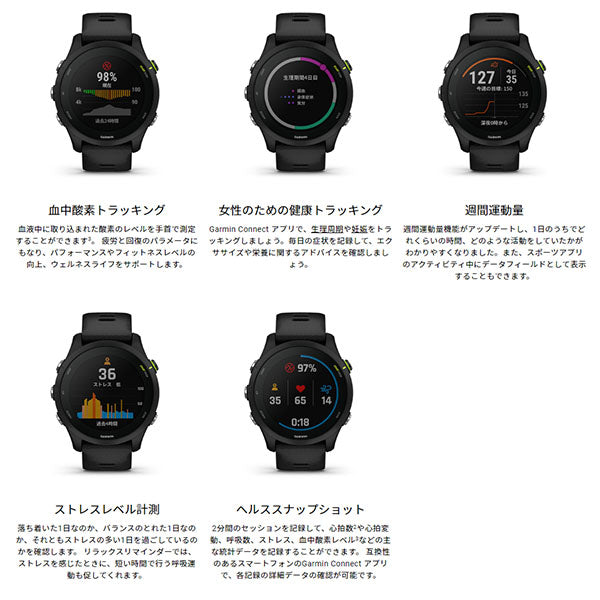 ガーミン GARMIN Forerunner 255S Music Black 010-02641-67 ユニセックス