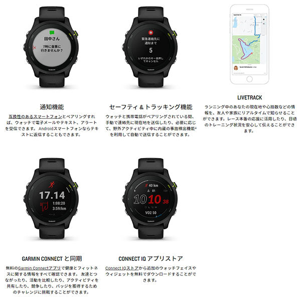 ガーミン GARMIN Forerunner 255S Music Black 010-02641-67 ユニセックス