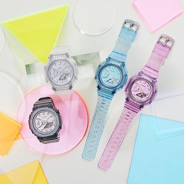 カシオ Gショック G-SHOCK Skeleton Metallic Dial GMA-S2100SK-1AJF メンズ