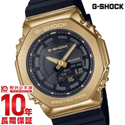 カシオ Ｇショック G-SHOCK METAL COVERED BLACK × GOLD GM-S2100GB-1AJF メンズ