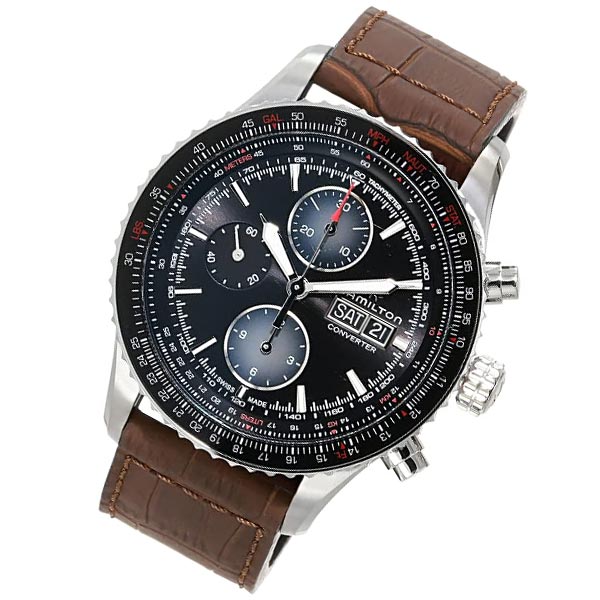ハミルトン カーキ HAMILTON アビエーション コンバーターオート クロノ H76726530 メンズ