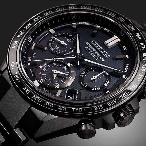 シチズン アテッサ ATTESA ACT Line Black Titanium Series CC4055-65E メンズ