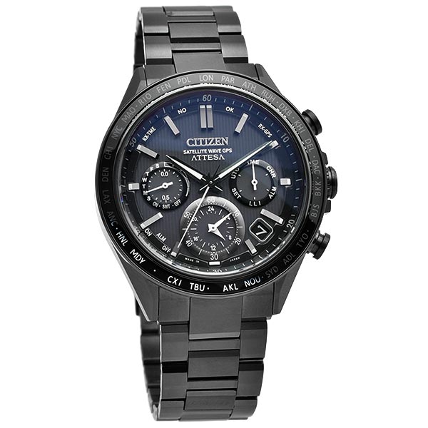 シチズン アテッサ ATTESA ACT Line Black Titanium Series CC4055-65E メンズ