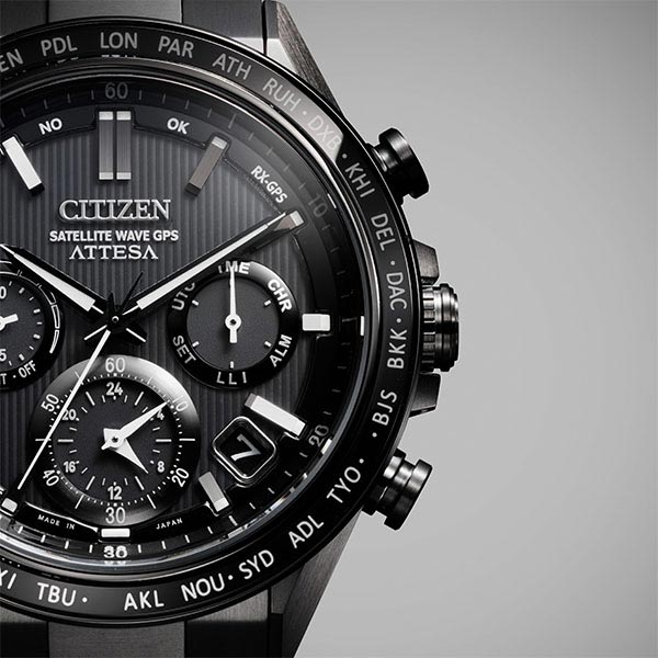 シチズン アテッサ ATTESA ACT Line Black Titanium Series CC4055-65E メンズ