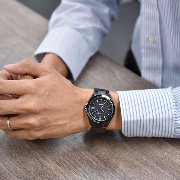 シチズン アテッサ ATTESA ACT Line Black Titanium Series CB3035-72E メンズ