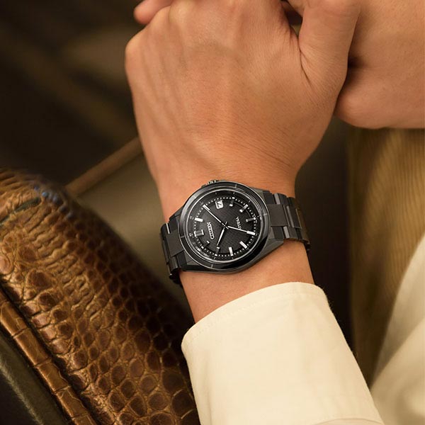 シチズン アテッサ ATTESA ACT Line Black Titanium Series CB3035-72E メンズ