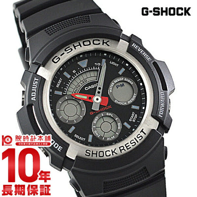 カシオ Ｇショック G-SHOCK STANDARD アナログ/デジタルコンビネーションモデル ブラック×ブラック AW-590-1AJF メンズ
