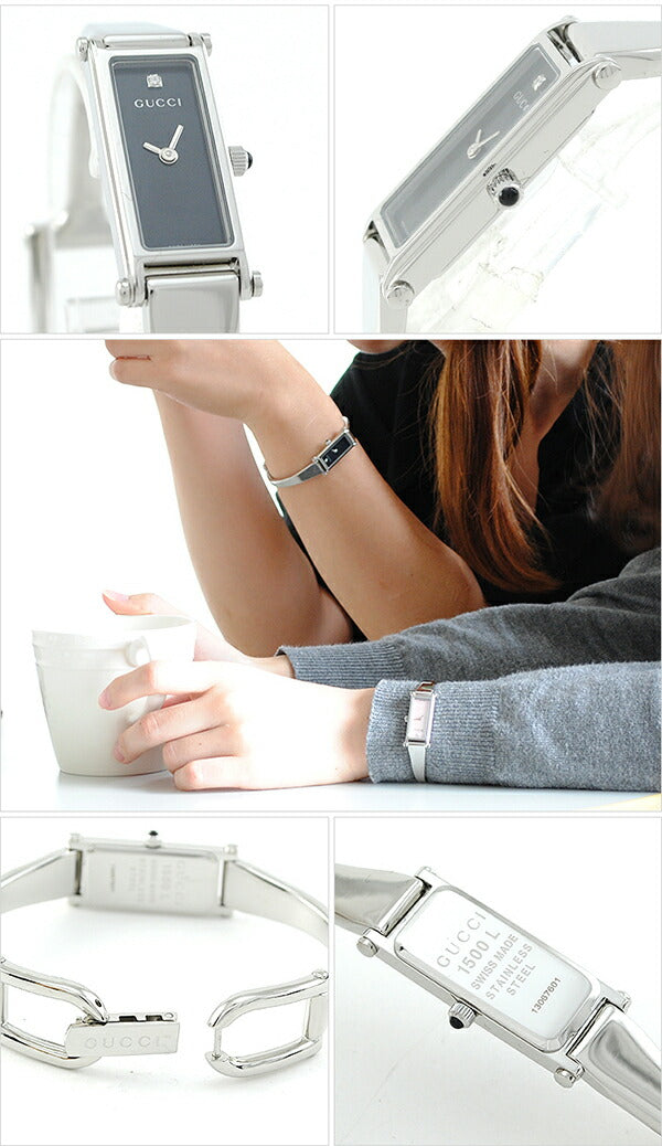 グッチ GUCCI 1500シリーズ YA015555-1P-LSS-BLK レディース