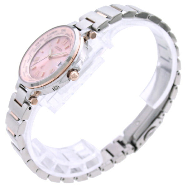 シチズン クロスシー XC ハッピーフライト ワールドタイム ソーラー電波 EC1014-65W レディース