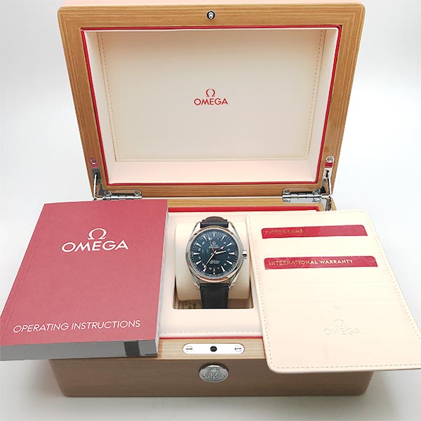 オメガ シーマスター OMEGA AQUA TERRA 150M コーアクシャル クロノメーター GMT 231.13.43.22.03.001 メンズ