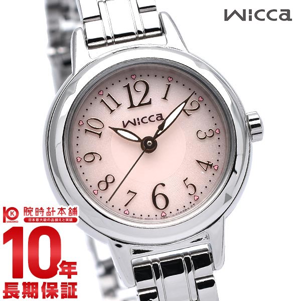 シチズン ウィッカ CITIZEN wicca KH9-914-91 エコドライブ ソーラー 腕時計 レディース 時計 ピンクダイヤル メタルバンド