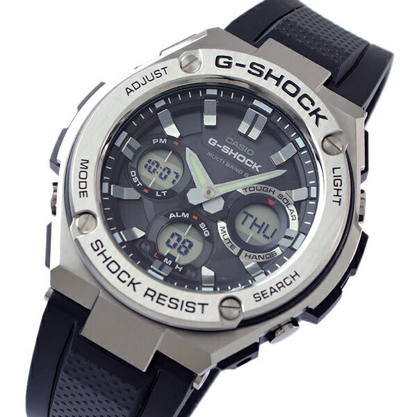カシオ Ｇショック G-SHOCK Gスチール ソーラー電波 GST-W110-1AJF メンズ