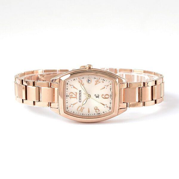 【新品】シチズン CITIZEN 腕時計 レディース ES9392-51W クロスシー エコ・ドライブ電波時計 ハッピーフライト シリーズ 26mm xC HAPPY FLIGHT STAINLESS STEEL LINE 26mm エコ・ドライブ電波（H060） ピンクゴールドxピンクゴールド アナログ表示 es9392-51w_7b.jpg