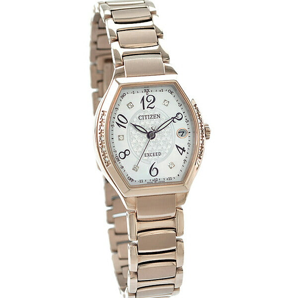 ◎【美品】CITIZEN シチズン エクシード 腕時計ES938-57W 稼働品 シチズン エクシード EXCEED エコドライブ 電波時計 チタン