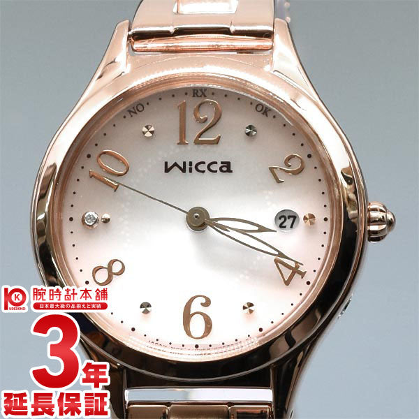 【お得な美品中古あり】シチズン ウィッカ wicca ハッピーダイアリー ソーラー電波 KS1-261-91 レディース