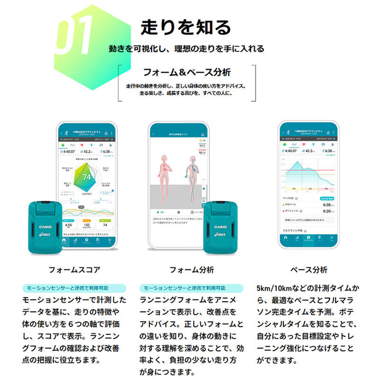 カシオ CASIO モーションセンサー ランニング Bluetooth CMT-S20R-AS ユニセックス