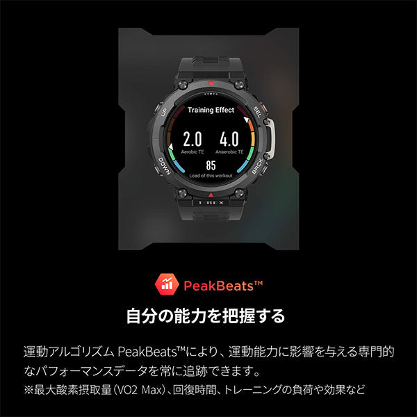 アマズフィット Amazfit T-Rex2 ワイルドグリーン SP170045-WG ユニセックス