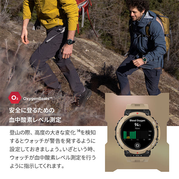アマズフィット Amazfit T-Rex2 ワイルドグリーン SP170045-WG ユニセックス