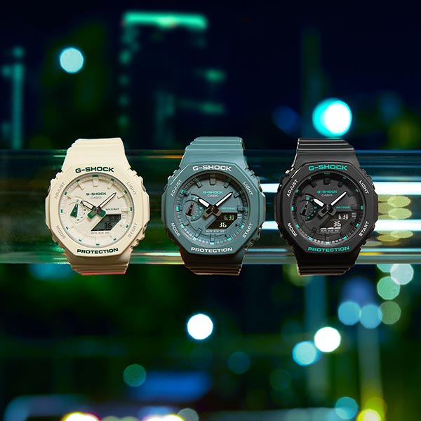 カシオ Ｇショック G-SHOCK Green Accent Color GMA-S2100GA-7AJF メンズ