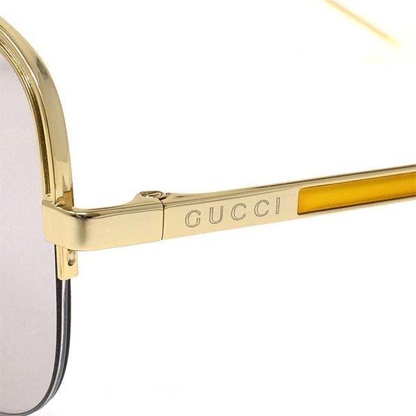 GUCCI グッチ GG0777S-001 サングラス スマート ユニセックス グッチ GUCCI サングラス GG0777S-001 ゴールド ピンク メンズ