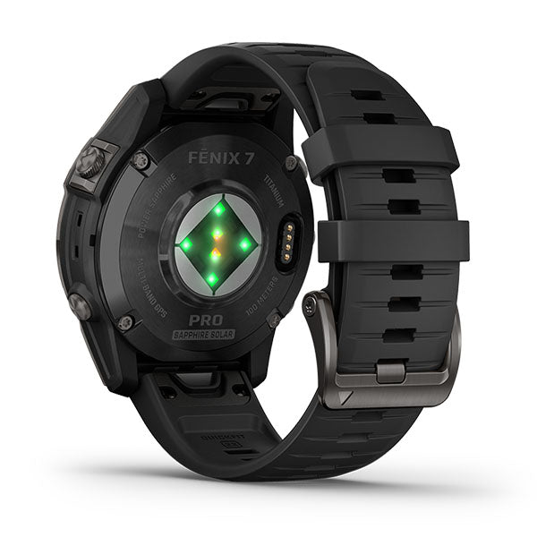 ガーミン GARMIN fenix 7 PRO Sapphire DualPower CarbonGray Titanium with BlackBand 010-02777-52 ユニセックス