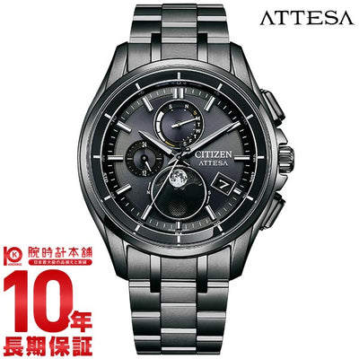シチズン アテッサ ATTESA ダイレクトフライト ムーンフェイズ Black Titanium Series BY1006-62E メンズ