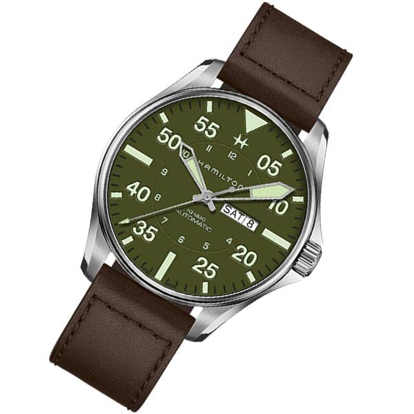 ハミルトン カーキ HAMILTON アビエーション パイロット SCHOTT NYC LIMITED EDITION H64735561 メンズ