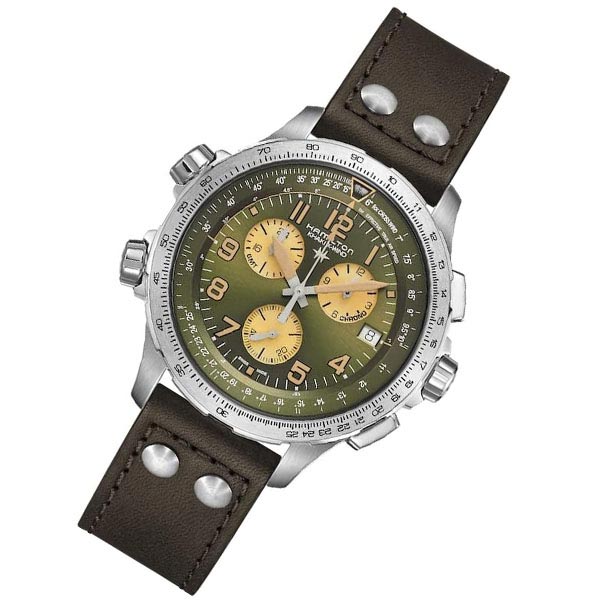 ハミルトン カーキ HAMILTON アビエーション X-ウィンド GMT クロノ クォーツ H77932560 メンズ