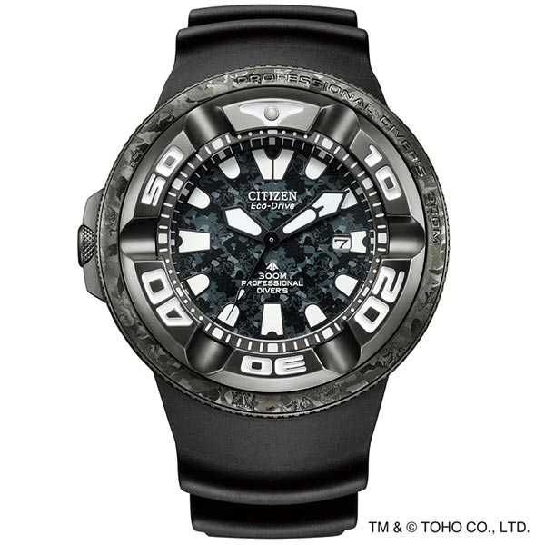 シチズン プロマスター PROMASTER MARINEシリーズ プロフェッショナル ダイバー300m ゴジラコラボレーションモデル BJ8056-01E メンズ