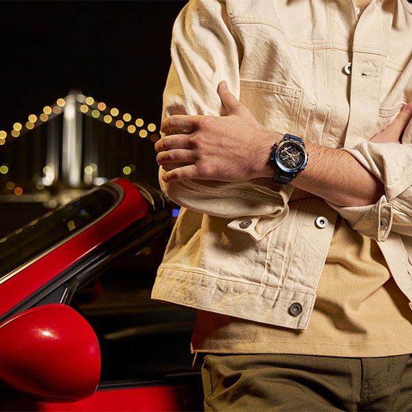 カシオ エディフィス EDIFICE Nighttime Drive Series ECB-2000YNP-1AJF メンズ