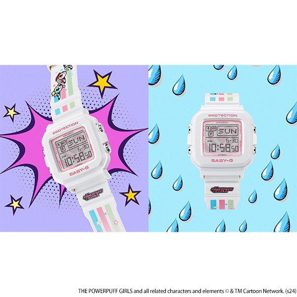 カシオ ベビーＧ BABY-G BABY-G+PLUS The Powerpuff Girlsコラボレーションモデル BGD-10KPP-7JR レディース