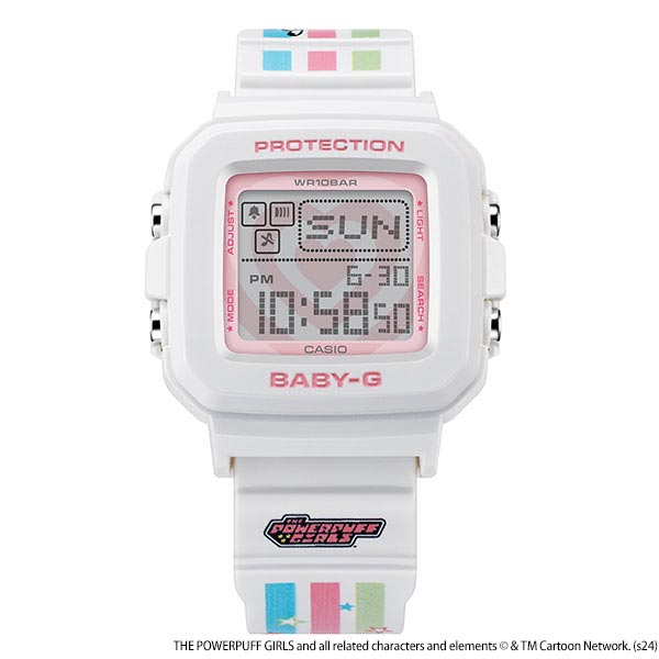 カシオ ベビーＧ BABY-G BABY-G+PLUS The Powerpuff Girlsコラボレーションモデル BGD-10KPP-7JR レディース