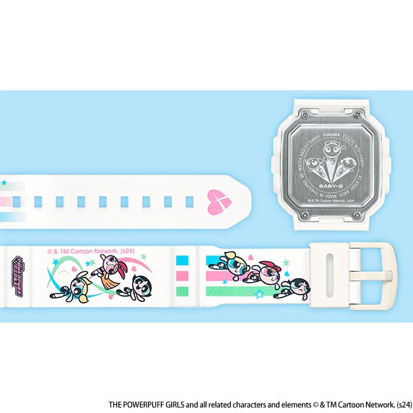 カシオ ベビーＧ BABY-G BABY-G+PLUS The Powerpuff Girlsコラボレーションモデル BGD-10KPP-7JR レディース