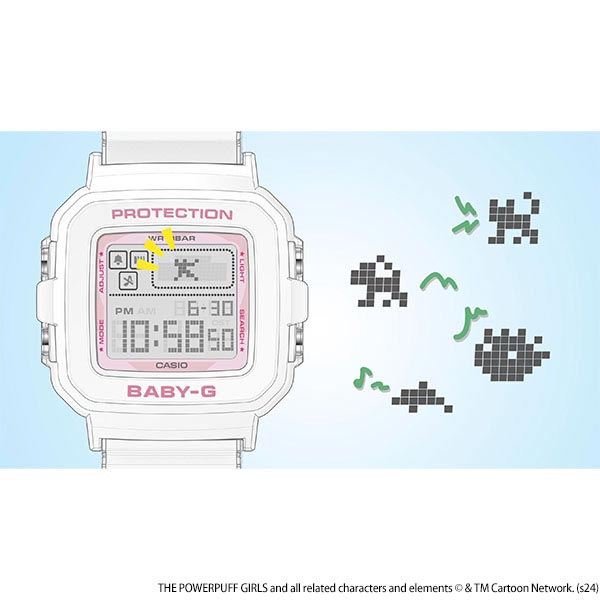 カシオ ベビーＧ BABY-G BABY-G+PLUS The Powerpuff Girlsコラボレーションモデル BGD-10KPP-7JR レディース