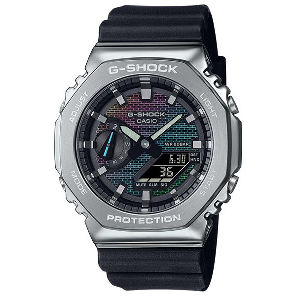 カシオ Ｇショック G-SHOCK Rainbow Brick Wall GM-2100RW-1AJF メンズ
