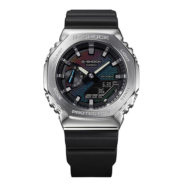 カシオ Ｇショック G-SHOCK Rainbow Brick Wall GM-2100RW-1AJF メンズ
