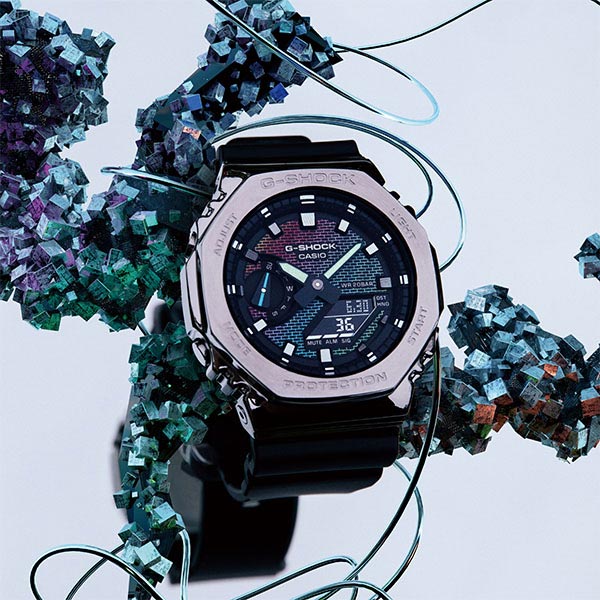 カシオ Ｇショック G-SHOCK Rainbow Brick Wall GM-2100RW-1AJF メンズ