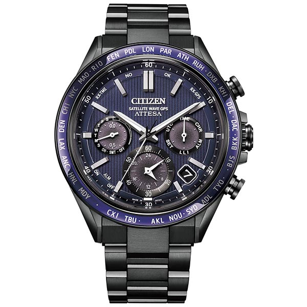 シチズン アテッサ ATTESA ACT Line Black Titanium Series ソーラー 電波 ビジネス カジュアル CC4059-64L メンズ