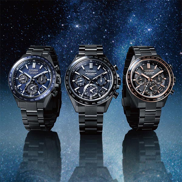 シチズン アテッサ ATTESA ACT Line Black Titanium Series ソーラー 電波 ビジネス カジュアル CC4059-64L メンズ