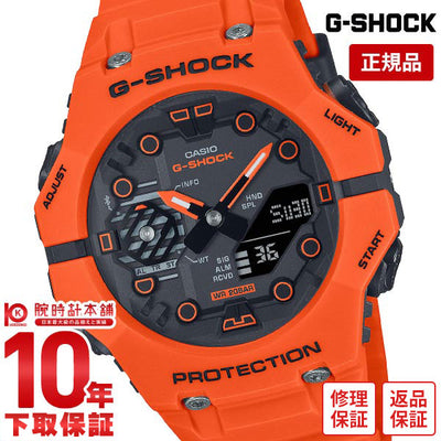 カシオ Ｇショック G-SHOCK Functional Logo Bluetooth アナロアグ デジタル ブラック オレンジ GA-B001FL-4AJF メンズ