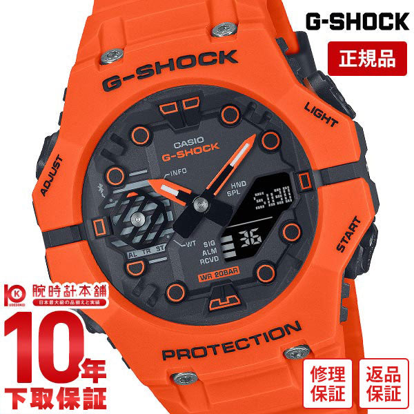 カシオ Ｇショック G-SHOCK Functional Logo Bluetooth アナロアグ デジタル ブラック オレンジ GA-B001FL-4AJF メンズ