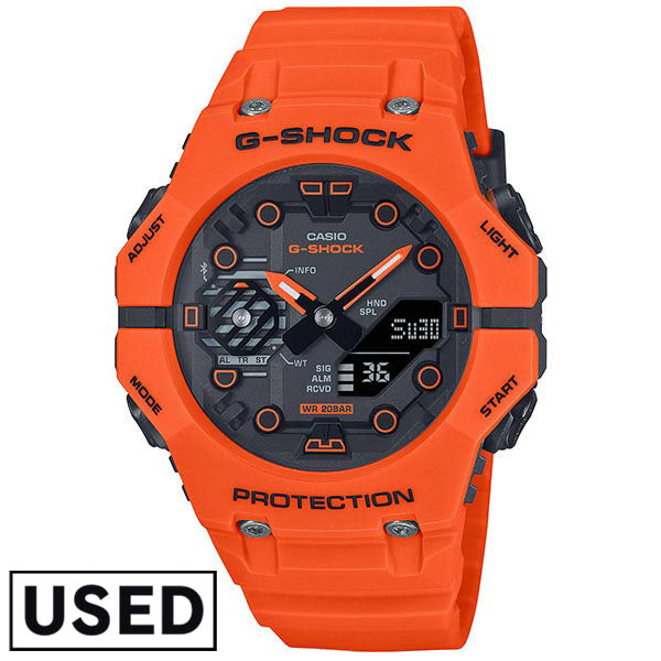 カシオ Ｇショック G-SHOCK Functional Logo Bluetooth アナロアグ デジタル ブラック オレンジ GA-B001FL-4AJF メンズ